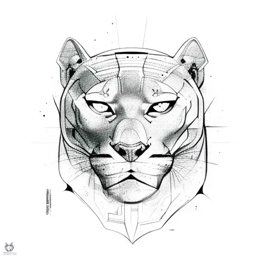 panther tattoo design idea