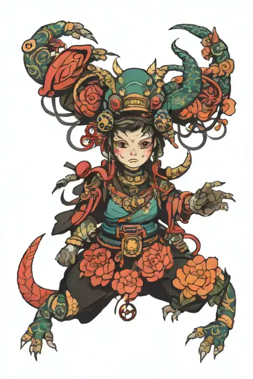 cyberpunk edgeruner tattoo design idea