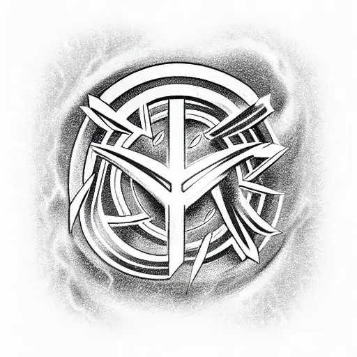 Omega fortnite tattoo design idea