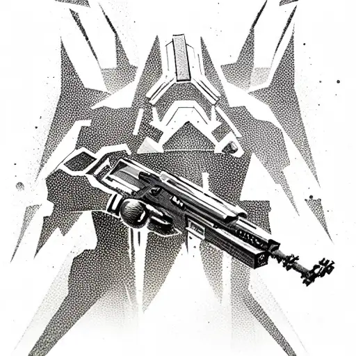Omega fortnite tattoo design idea