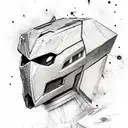 Omega fortnite tattoo design idea