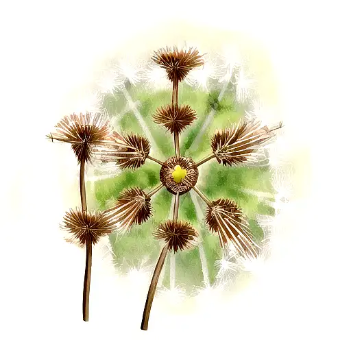 Dandelion tattoo design idea