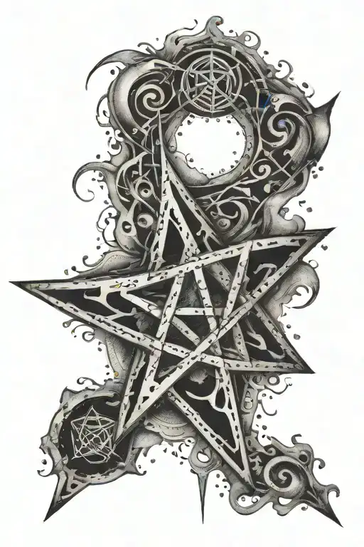 a pentagram tattoo design tattoo design idea