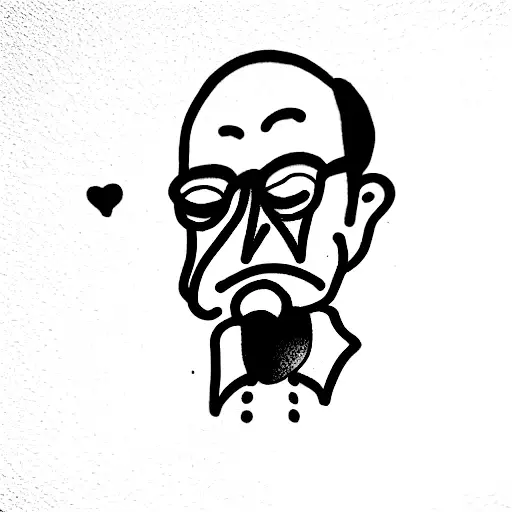 memory of grandpa tattoo design idea