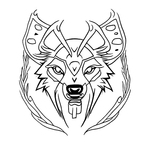 Skoll and Hati tattoo design idea