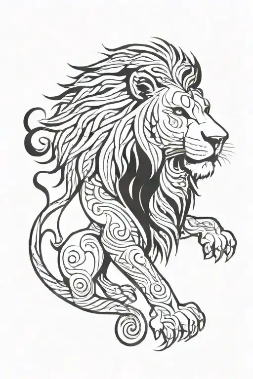 Czech lion tattoo tattoo design idea
