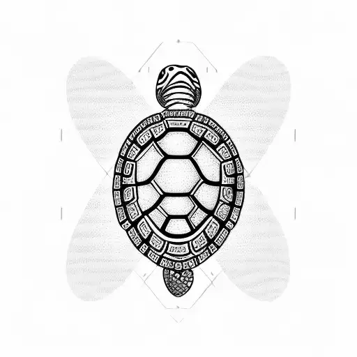 Turtle, infinite symbol, motherhood symbol, letter C, letter M, letter E, thistle tattoo design idea