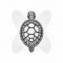 Turtle, infinite symbol, motherhood symbol, letter C, letter M, letter E, thistle tattoo design idea