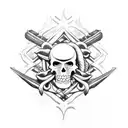 pirate ship  tattoo design idea