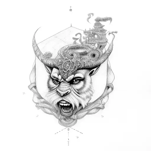 Labyrinth movie  tattoo design idea