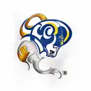 la rams tattoo design idea
