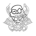 heroe tattoo design idea