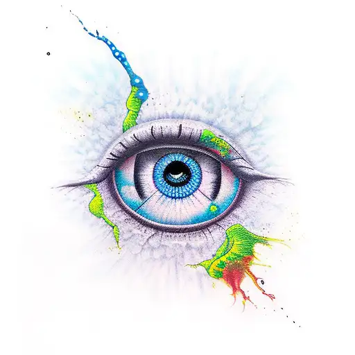 Evil Eye tattoo design idea