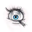 Evil Eye tattoo design idea