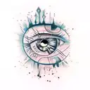 Evil Eye tattoo design idea