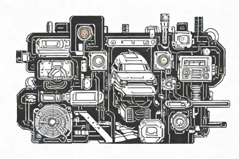 Black bar wrap tattoo inspired by cyberpunk 2077 tattoo design idea