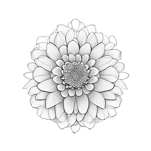 Chrysanthemum tattoo design idea