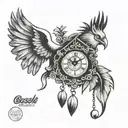 cuckoo clock  tattoo design idea