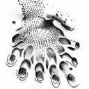 child's handprint tattoo design idea