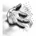 child's handprint tattoo design idea