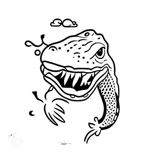 alligator  tattoo design idea