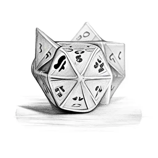 devils roll the dice, angels roll their eyes tattoo design idea