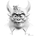 2d from gorillaz tattoo design idea