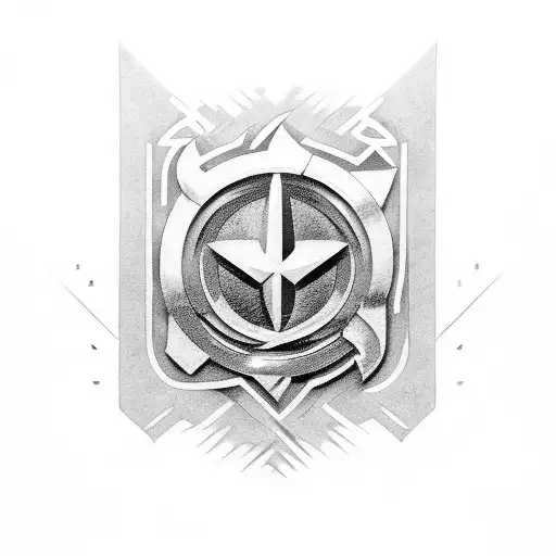 Full sleeve using car engine parts with a Toyota emblem and a Lexus emblem tattoo design idea