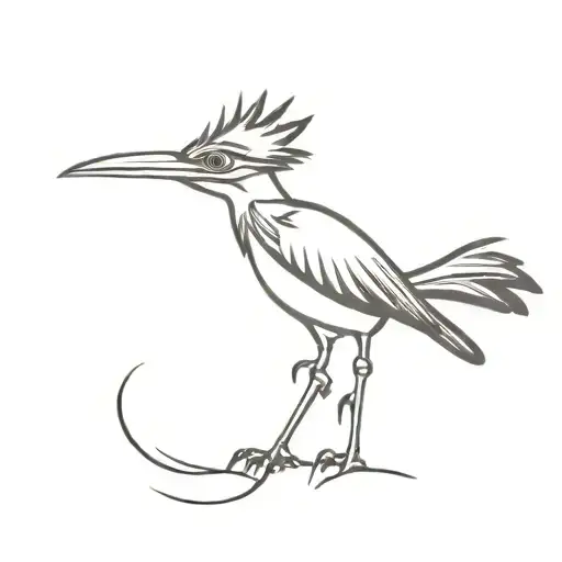The roadrunner cartoon character tattoo design idea