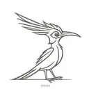 The roadrunner cartoon character tattoo design idea