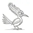 The roadrunner cartoon character tattoo design idea