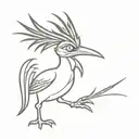 The roadrunner cartoon character tattoo design idea