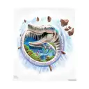 mosasaurus skeleton  tattoo design idea