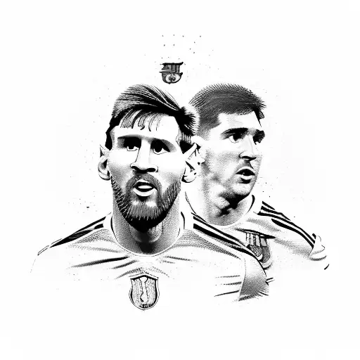 Messi shirt plus World Cup plus Maradona Shirt tattoo design idea