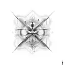 cross fade into music tattoo design idea