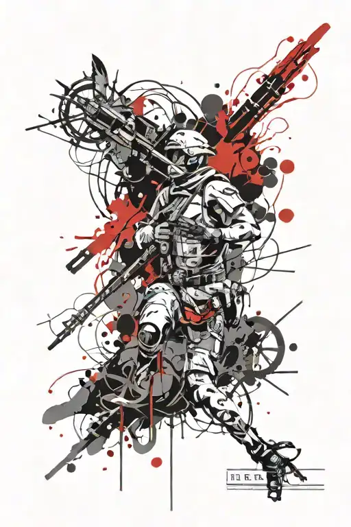Blood Honor Homeland Courage tattoo design idea