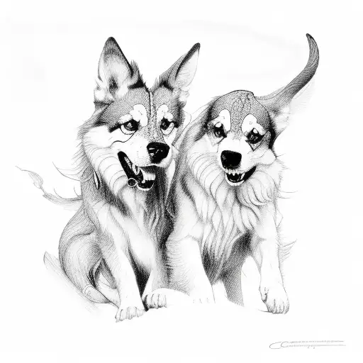 Cerberus  tattoo design idea