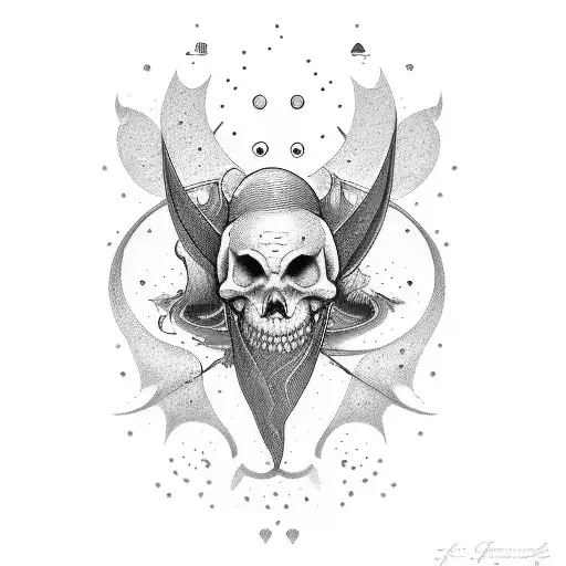 amore fati god tattoo design idea