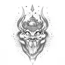 amore fati god tattoo design idea