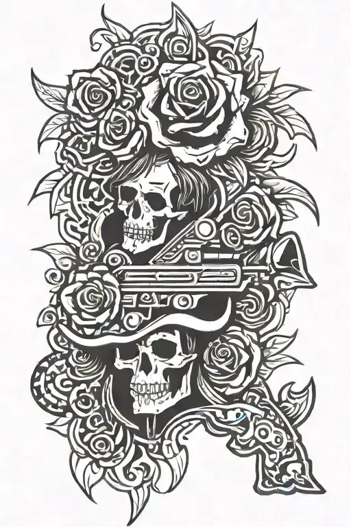 guns n roses tattoo design idea
