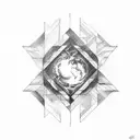 interstellar two hands touching tattoo design idea