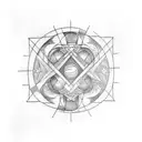 interstellar two hands touching tattoo design idea