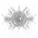 interstellar two hands touching tattoo design idea