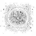 creation of adam mixed with universe tattoo design idea