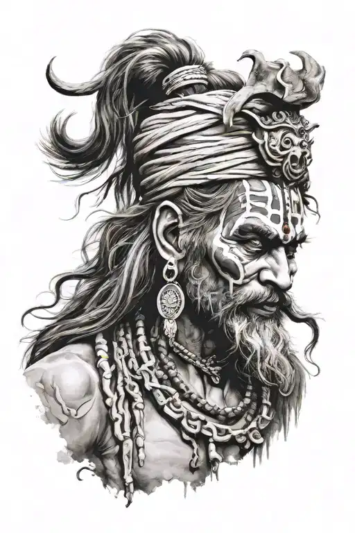 aghori shiva tattoo design idea