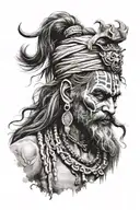 aghori shiva tattoo design idea