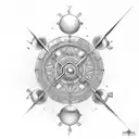 pendulum scale tattoo design idea