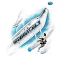 Submarine, water, diving down, submerge tattoo design idea