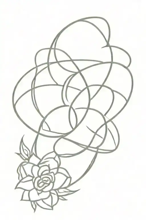 celtic motherhood knot floral tattoo design idea