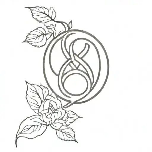 celtic motherhood knot floral tattoo design idea